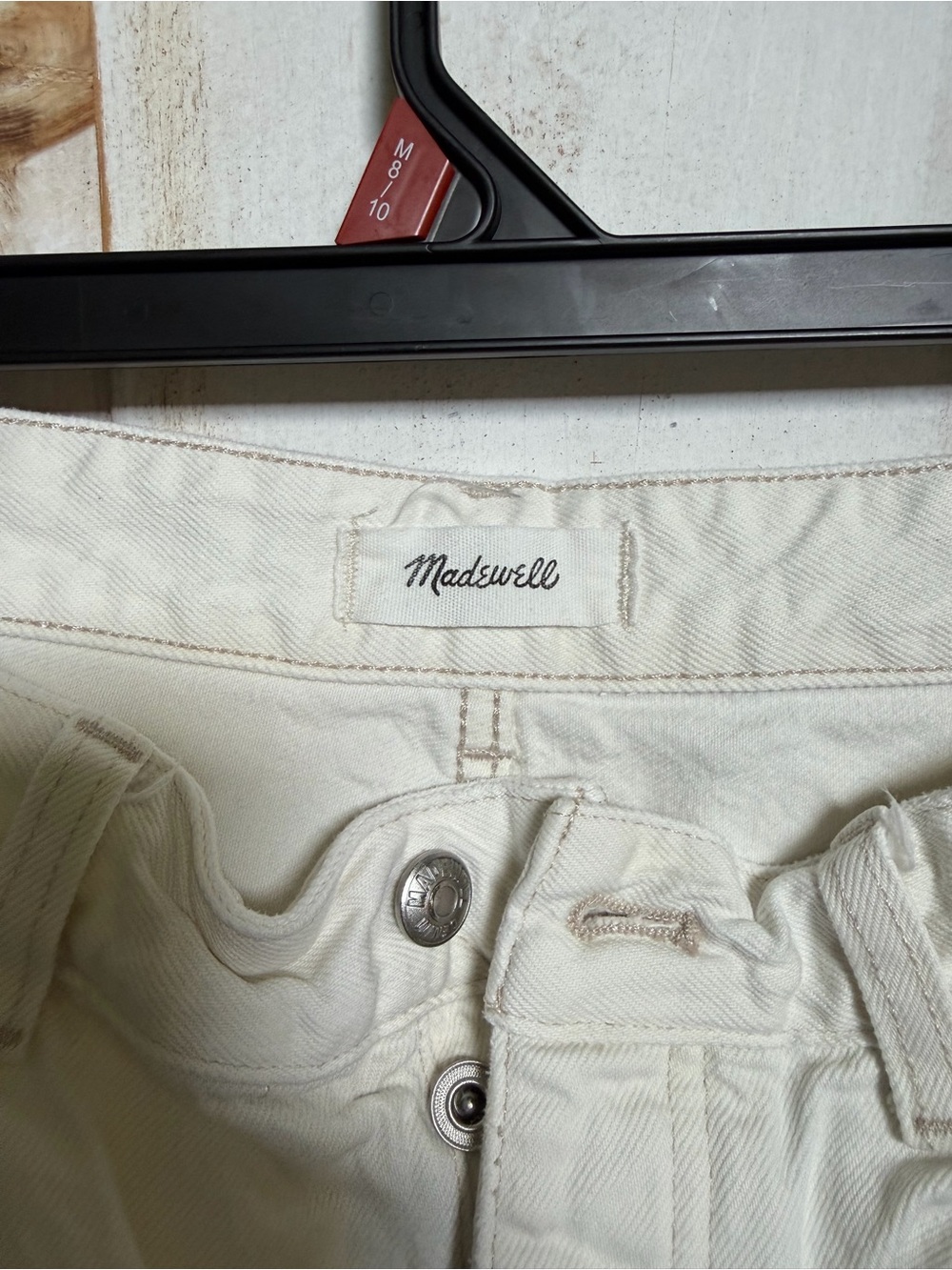 Madewell Men's Relaxed Off-White Denim Jeans - Picture 2 of 5